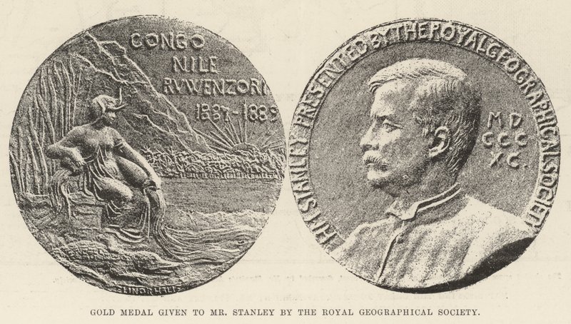 Gold Medal given to Mr Stanley by the Royal Geographical Society by English Photographer