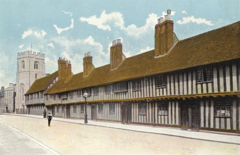 Guild Chapel, Grammar School, and Alms Houses, Stratford-on-Avon by English Photographer