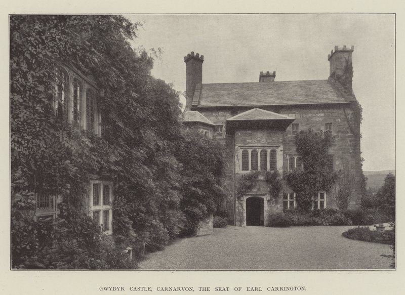Gwydyr Castle, Carnarvon, the Seat of Earl Carrington by English Photographer