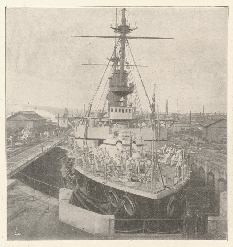 HMS Implacable, Commissioned by Prince Louis of Battenberg by English Photographer