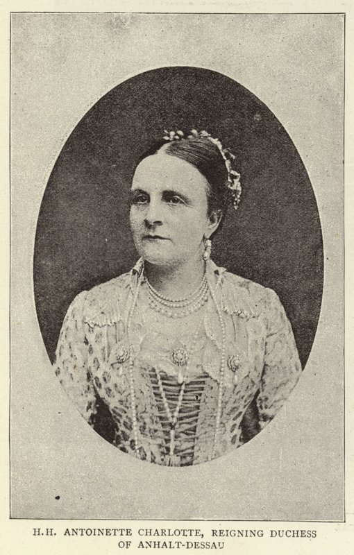 H H Antoinette Charlotte, Reigning Duchess of Anhalt-Dessau by English Photographer