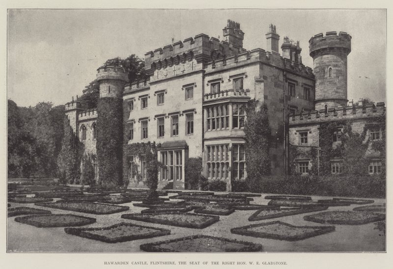 Hawarden Castle, Flintshire, the Seat of the Right Honourable W E Gladstone by English Photographer