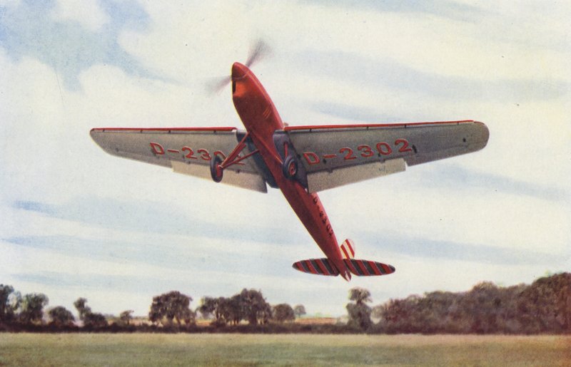 Heinkel Aeroplane with Slots and Flaps by English Photographer
