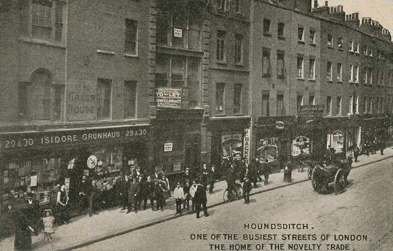 Houndsditch, One of the Busiest Streets of London, the Home of the Novelty Trade, London by English Photographer