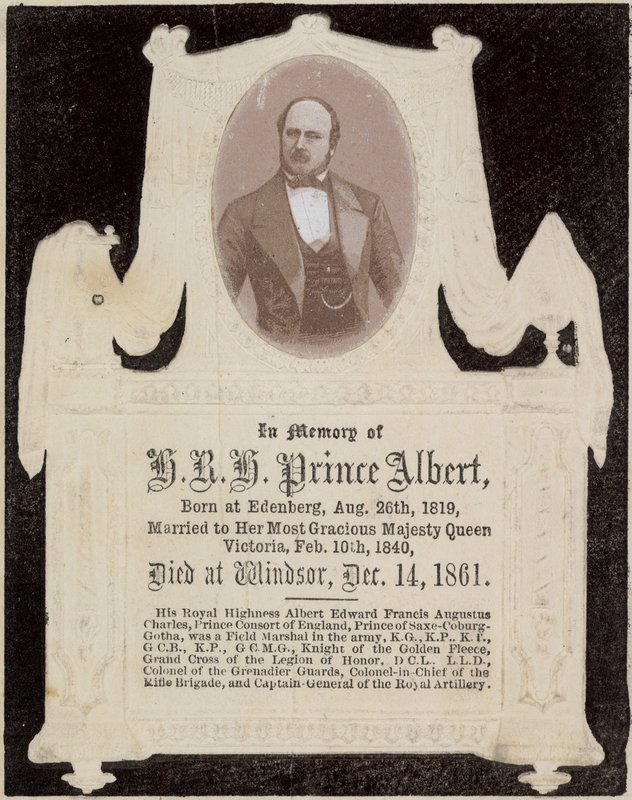 In memory of His Royal Highness Prince Albert by English Photographer