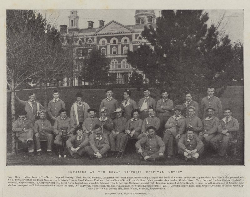 Invalids at the Royal Victoria Hospital, Netley by English Photographer