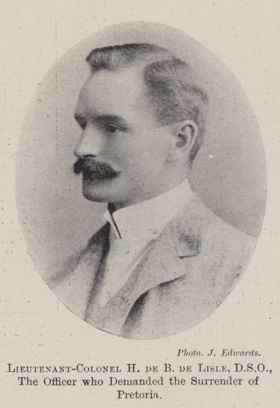 Lieutenant-Colonel H de B de Lisle, DSO, the Officer who demanded the Surrender of Pretoria by English Photographer