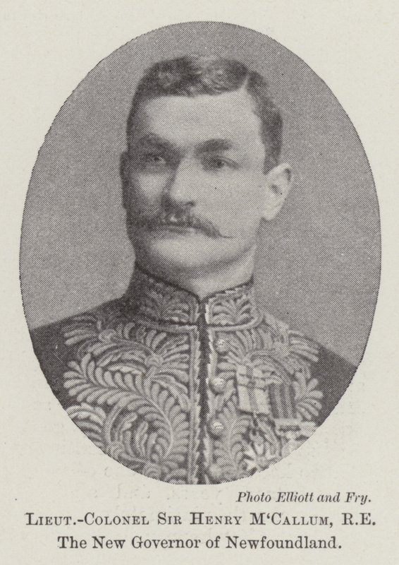 Lieutenant-Colonel Sir Henry MCallum, RE, the New Governor of Newfoundland by English Photographer