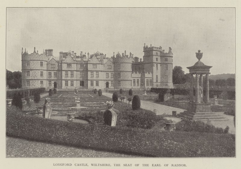 Longford Castle, Wiltshire, the Seat of the Earl of Radnor by English Photographer