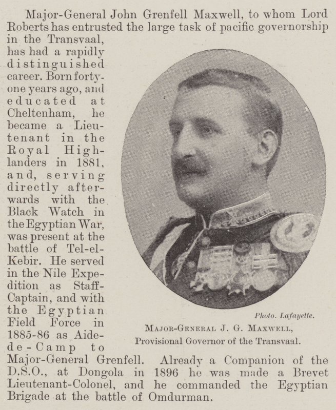 Major-General J G Maxwell, Provisional Governor of the Transvaal by English Photographer