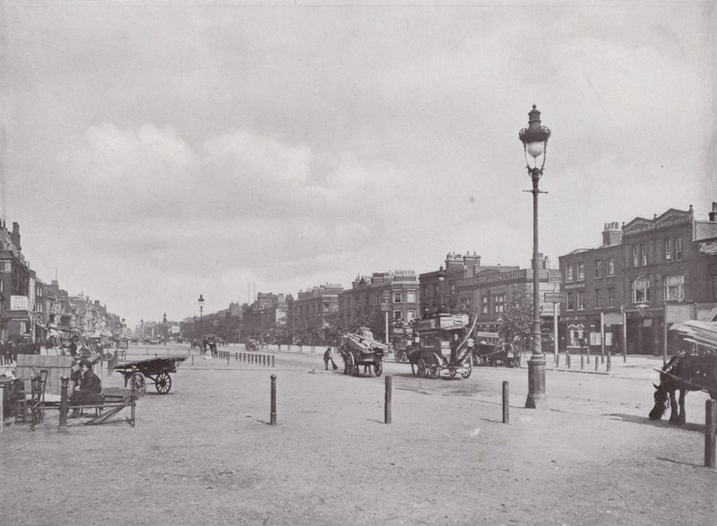 Mile End Road, looking East by English Photographer