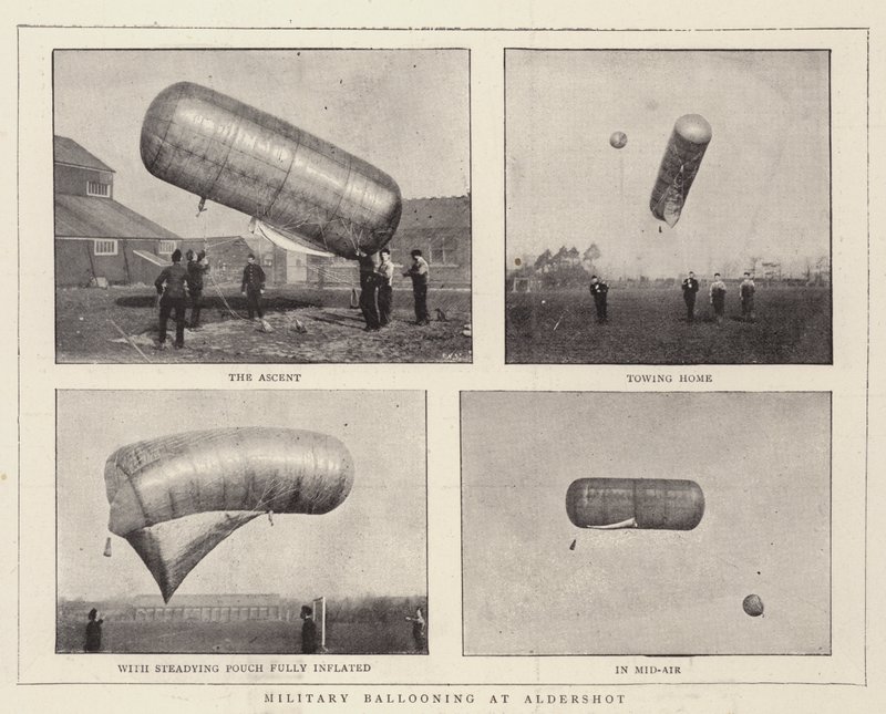 Military Ballooning at Aldershot by English Photographer