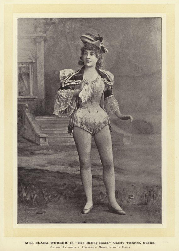 Miss Clara Webber in Red Riding Hood, Gaiety Theatre, Dublin by English Photographer