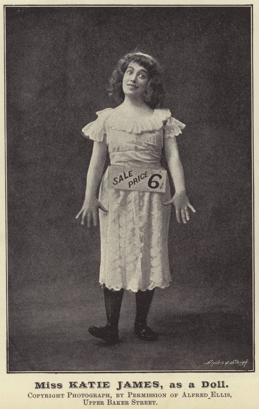Miss Katie James as a Doll by English Photographer