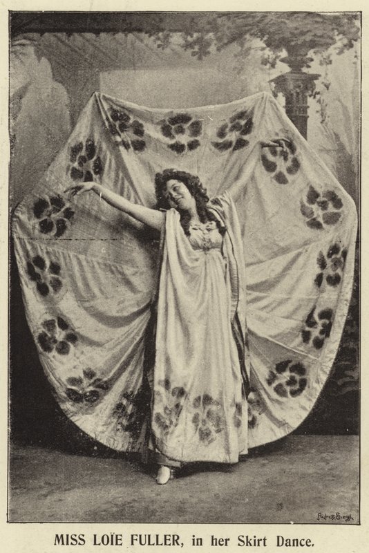 Miss Loie Fuller in her Skirt Dance by English Photographer