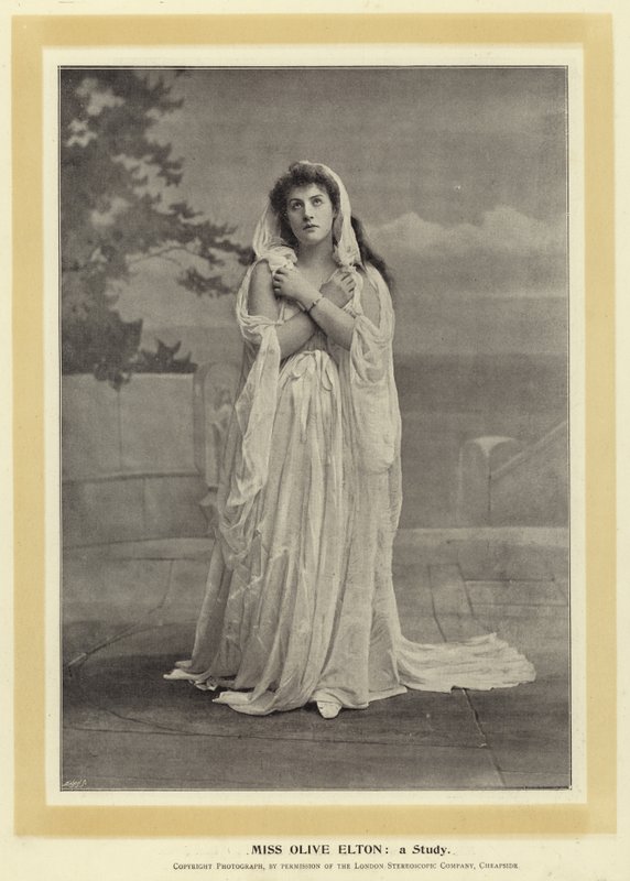 Miss Olive Elton: a Study by English Photographer