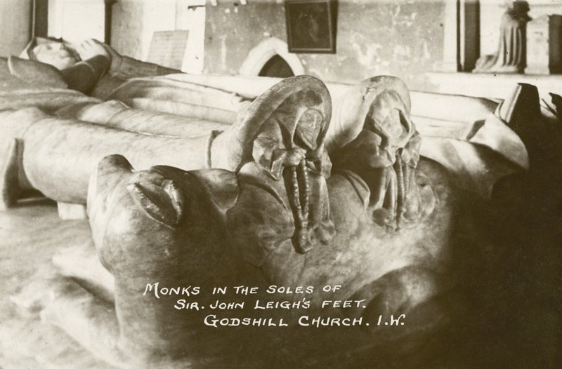 Monks in the Soles of Sir John Leigh