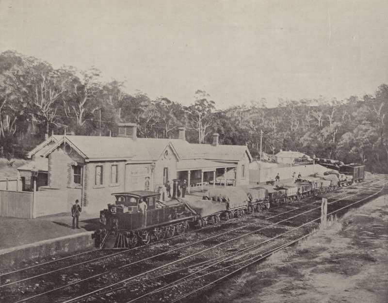 Mount Lofty Railway Station, Adelaide to Melbourne Railway by English Photographer