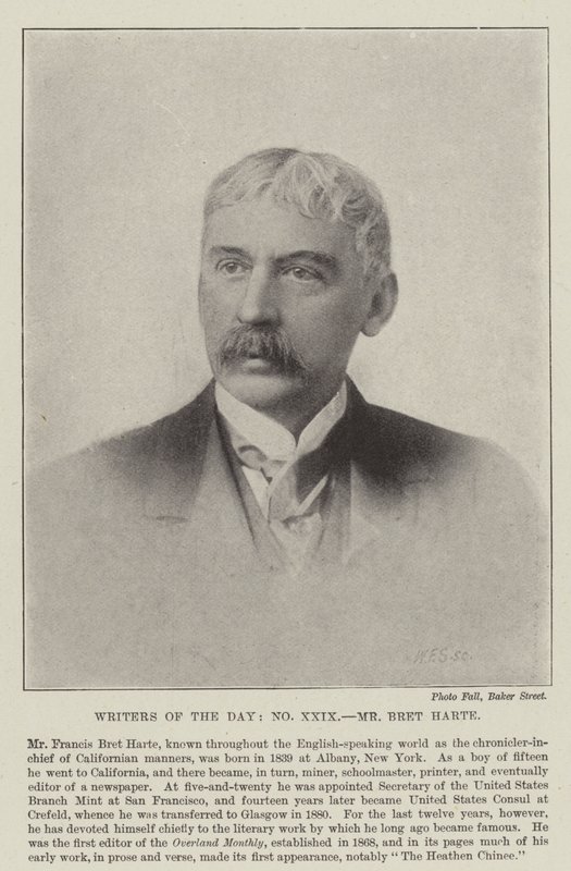 Mr. Bret Harte by English Photographer
