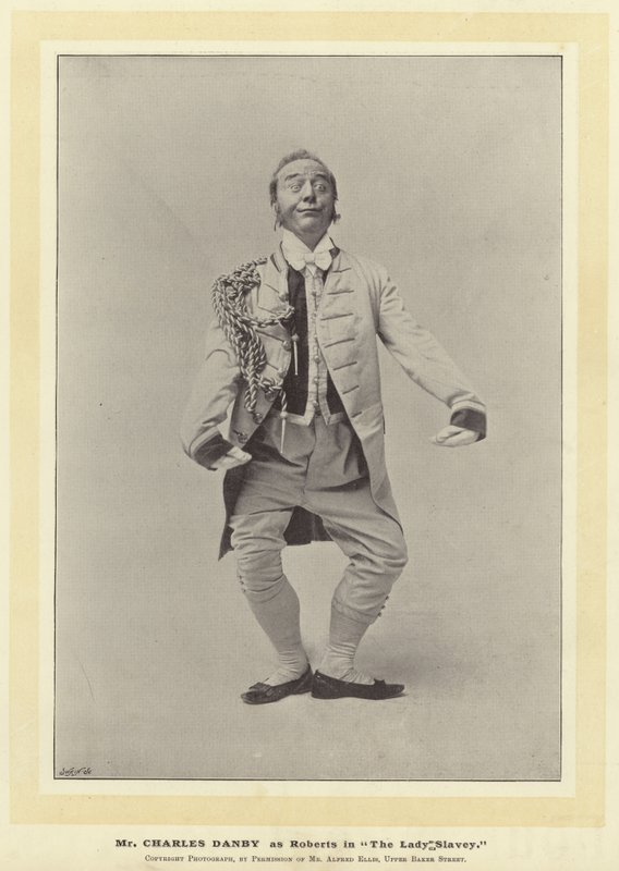 Mr Charles Danby as Roberts in The Lady Slavey by English Photographer