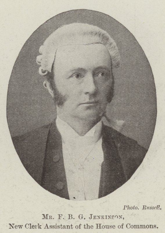 Mr F B G Jenkinson, New Clerk Assistant of the House of Commons by English Photographer