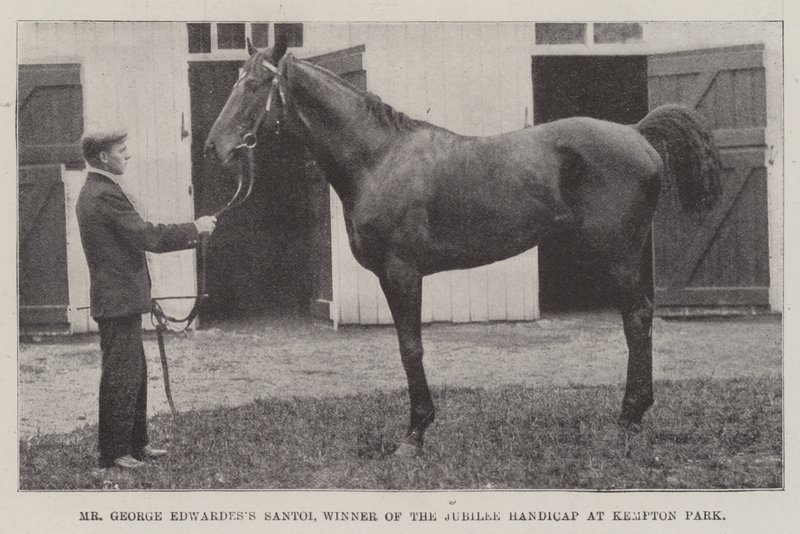 Mr George Edwardess Santoi, Winner of the Jubilee Handicap at Kempton Park by English Photographer