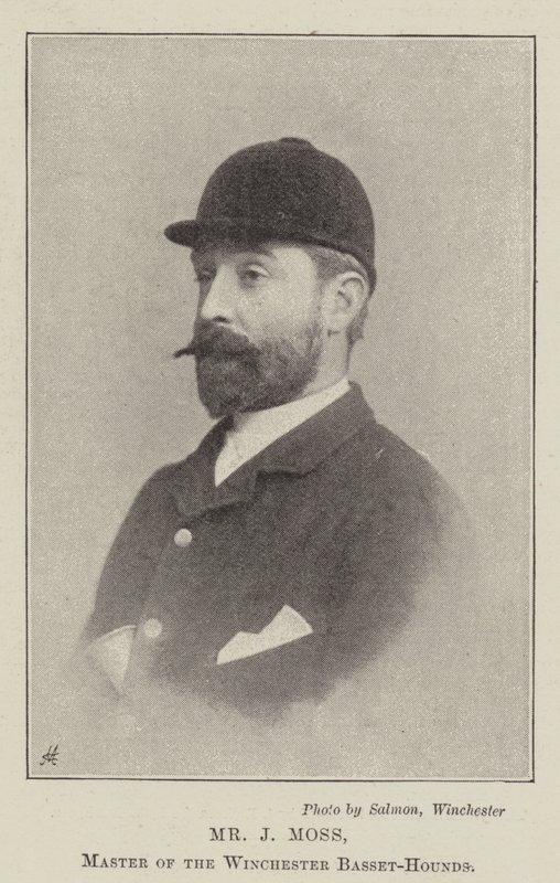 Mr J Moss, Master of the Winchester Basset-Hounds by English Photographer