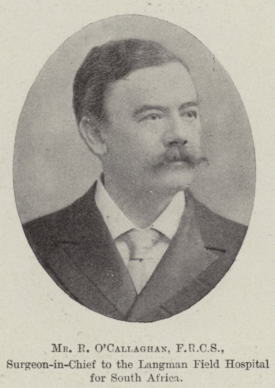 Mr R OCallaghan, FRCS, Surgeon-in-Chief to the Langman Field Hospital for South Africa by English Photographer