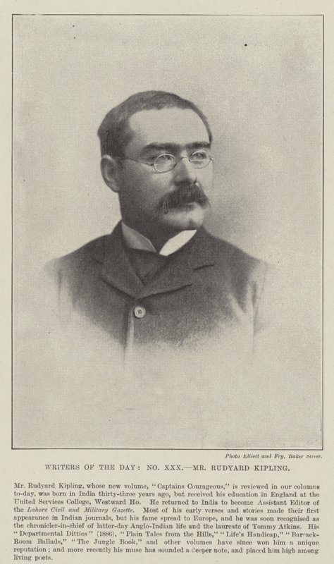Mr. Rudyard Kipling by English Photographer