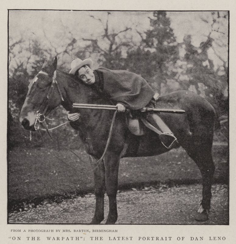 On the Warpath, the Latest Portrait of Dan Leno by English Photographer