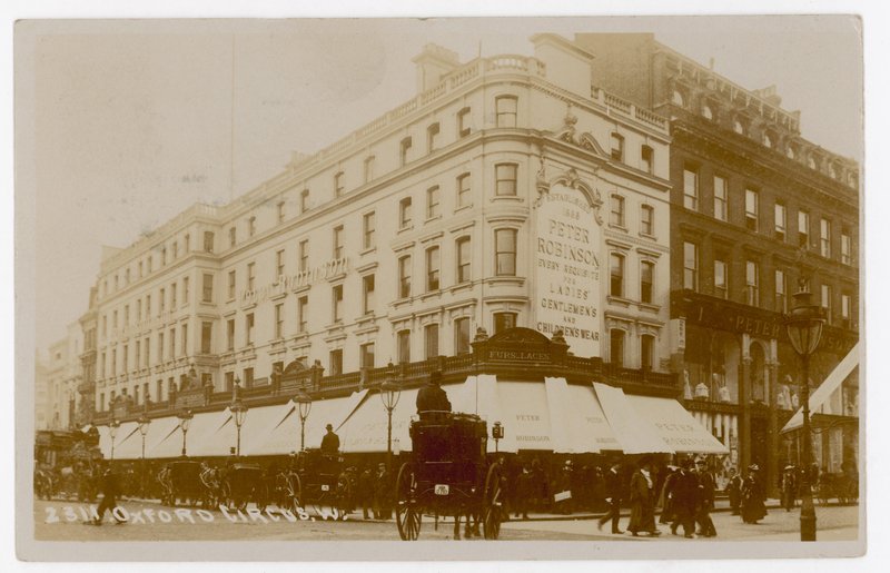Oxford Circus, London, with Peter Robinson by English Photographer
