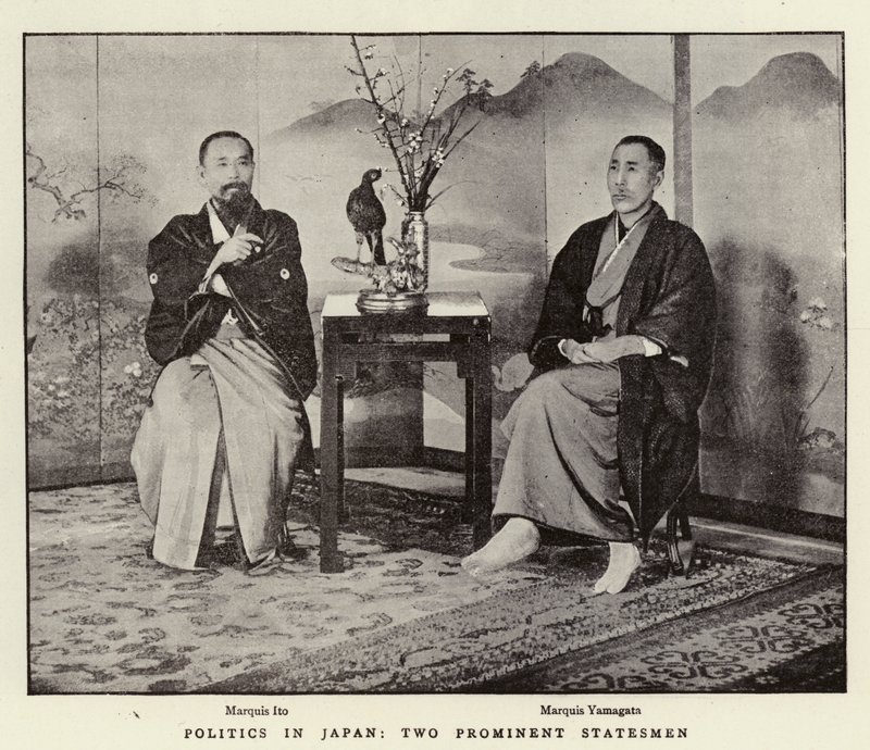 Politics in Japan, Two Prominent Statesmen by English Photographer