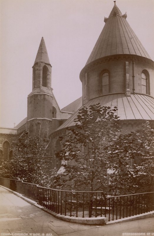 North Side of Temple Church by English Photographer