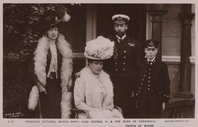 Princess Victoria, Queen Mary, King George V, The Duke Of Cornwall by English Photographer