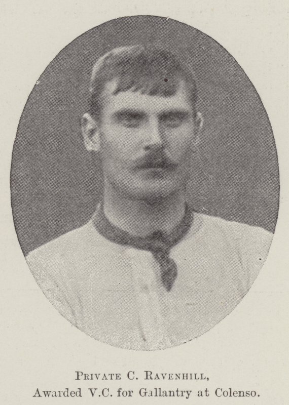 Private C Ravenhill, awarded VC for Gallantry at Colenso by English Photographer