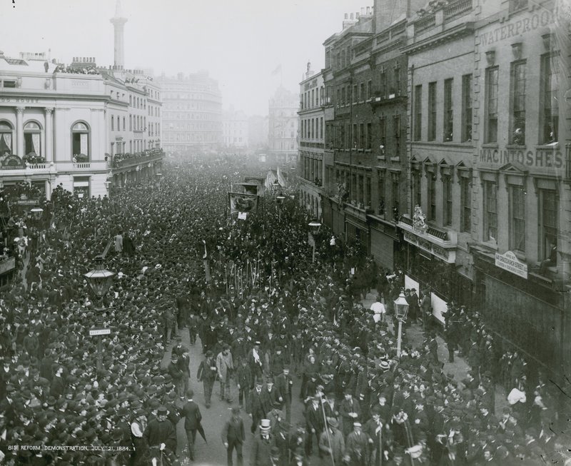 Reform demonstration, 21 July 1884 by English Photographer