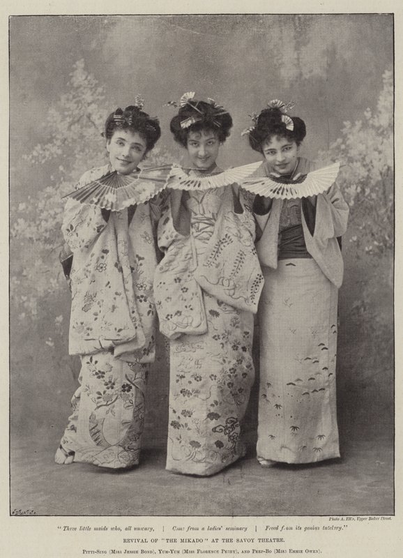 Revival of The Mikado at the Savoy Theatre by English Photographer