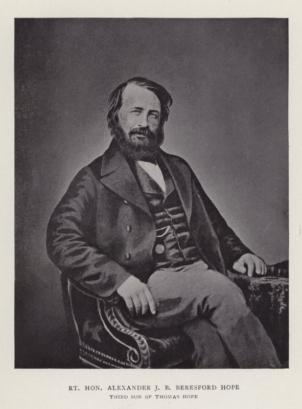 Right Honourable Alexander J B Beresford Hope, third son of Thomas Hope by English Photographer