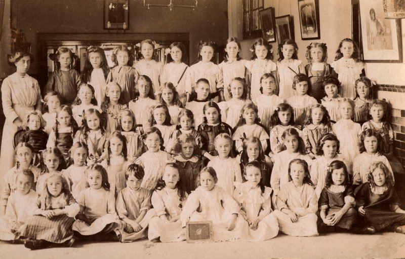 School children, Norfolk, early 20th century by English Photographer