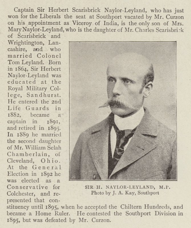 Sir H Naylor Leyland, MP by English Photographer
