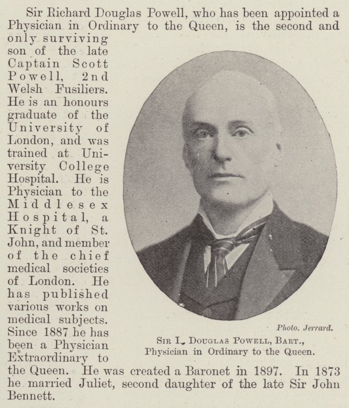 Sir R. Douglas Powell, Baronet, Physician in Ordinary to the Queen by English Photographer