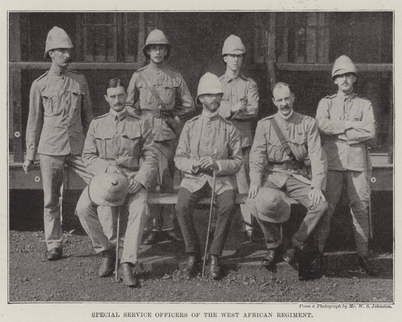 Special Service Officers of the West African Regiment by English Photographer