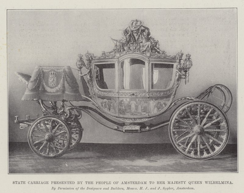 State Carriage Presented by the People of Amsterdam to Her Majesty Queen Wilhelmina by English Photographer