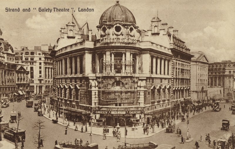 Strand and Gaiety Theatre, London by English Photographer