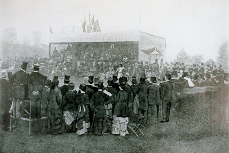 Tennis Singles Challenge Round: J T Hartley vs H F Lawford by English Photographer