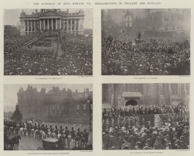 The Accession of King Edward VII, Proclamations in England and Scotland by English Photographer