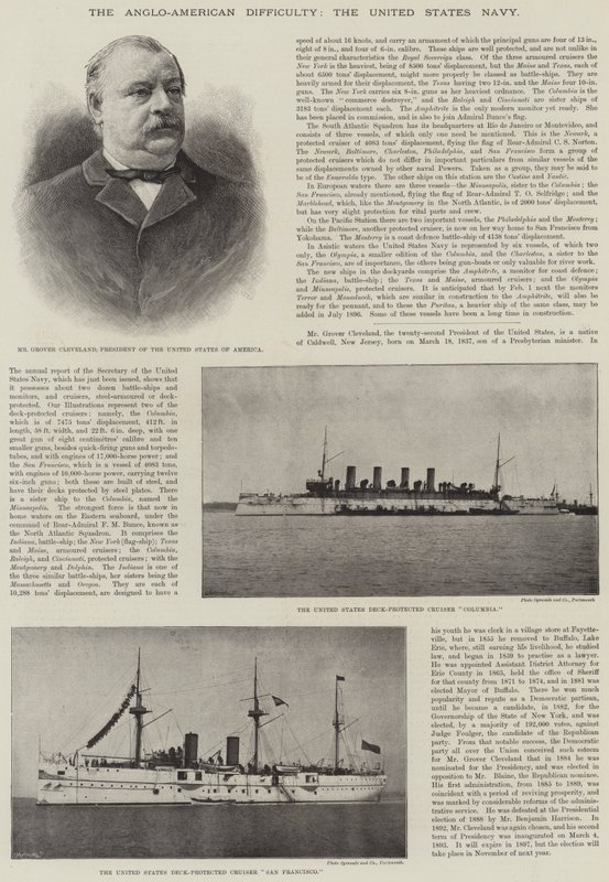 The Anglo-American Difficulty, the United States Navy by English Photographer