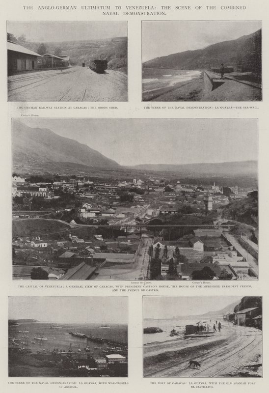 The Anglo-German Ultimatum to Venezuela, the Scene of the Combined Naval Demonstration by English Photographer