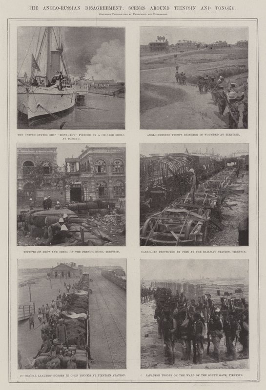 The Anglo-Russian Disagreement, Scenes around Tientsin and Tongku by English Photographer