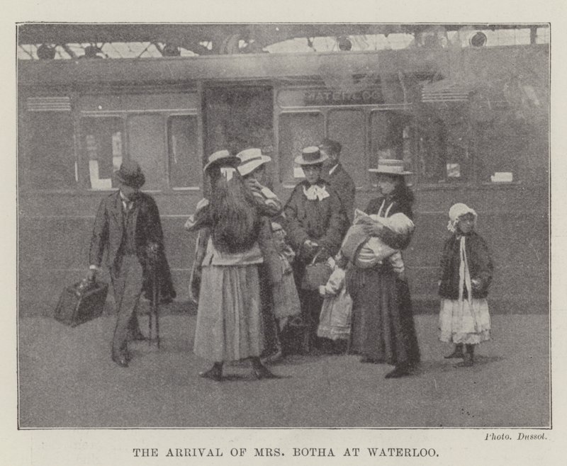 The Arrival of Mrs Botha at Waterloo by English Photographer
